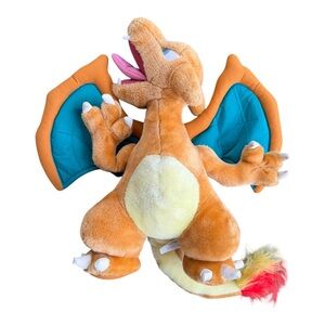 VTG 1999 Nintendo Pokémon Charizard Play by Play Stuffed Animal Toy 18"